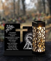 Ewige Kerze LED-Statuette für das Allerheiligengrab Muster