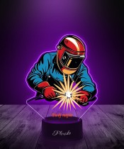 Lampka LED 3D Plexido z Nadrukiem UV Spawacz Spawanie