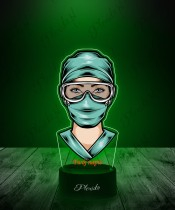 3D Plexido LED Lamp with UV Print Nurse Doctor