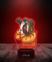 3D Plexido LED Lamp with UV Print Photographer Camera