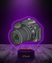 Lampka LED 3D Plexido z Nadrukiem UV Fotograf Aparat