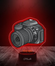 Lampka LED 3D Plexido z Nadrukiem UV Fotograf Aparat