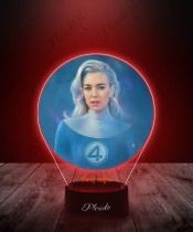 3D Plexido LED Lamp with UV Print Fantastic Four Susan Storm