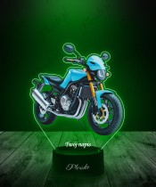 3D Plexido LED Lamp with UV Print Motorbike Motorcycle