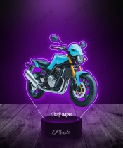 3D Plexido LED Lamp with UV Print Motorbike Motorcycle