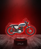 Lampka LED 3D Plexido z Nadrukiem UV Motor Honda CB100 Motocykl