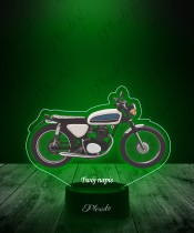 Lampka LED 3D Plexido z Nadrukiem UV Motor Honda CB100 Motocykl