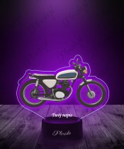 Lampka LED 3D Plexido z Nadrukiem UV Motor Honda CB100 Motocykl