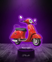 3D Plexido LED Lampe mit UV-Druck Emco Nova R2000 Scooter