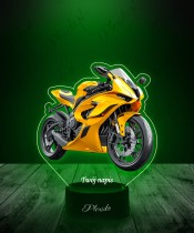 Lampka LED 3D Plexido z Nadrukiem UV Motor Sportowy Motocykl Ścigacz