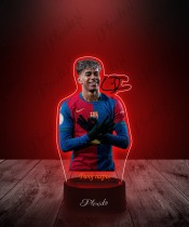 Lampka LED 3D Plexido z Nadrukiem UV Lamine Yamal FC Barcelona