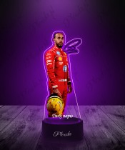 3D Plexido LED Lamp with UV Print Formula 1 Lewis Hamilton Bolid
