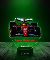 3D Plexido LED Lamp with UV Print Formula 1 Lewis Hamilton Bolid