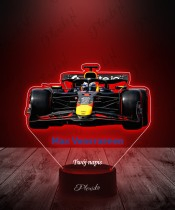 Lampka LED 3D Plexido z Nadrukiem UV Formuła 1 Max Verstappen Bolid