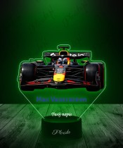 3D Plexido LED Lamp with UV Print Formula 1 Max Verstappen Bolid