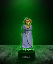 3D Plexido LED Lamp with UV Print Shrek Fiona