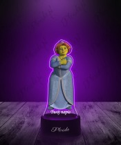 3D Plexido LED Lamp with UV Print Shrek Fiona