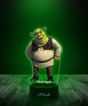 3D Plexido LED Lamp with Shrek UV Print