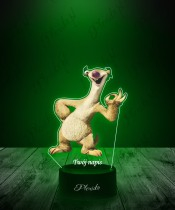 3D Plexido LED Lamp with UV Print Ice Age Sid