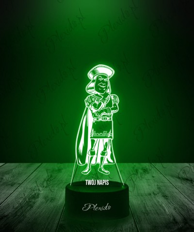 Lampka LED 3D Plexido Shrek...