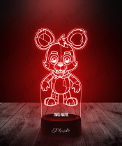 3D Plexido Fnaf Roboter LED-Lampe