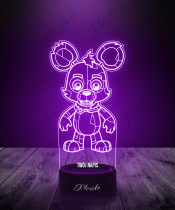 Lampka LED 3D Plexido Fnaf Robot