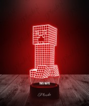Plexido Minecraft Creeper 3D LED Lamp