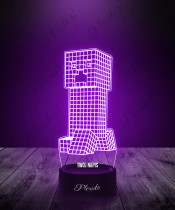 Plexido Minecraft Creeper 3D LED Lamp
