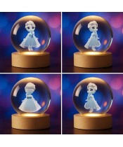 Kryształowa Kulka 3D Kraina Lodu Elsa