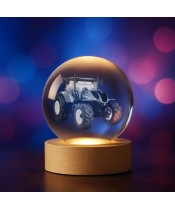 3D-Kristallkugel-Traktor New Holland Traktor