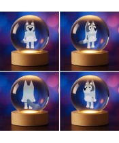 Kryształowa Kulka 3D Blue Bluey