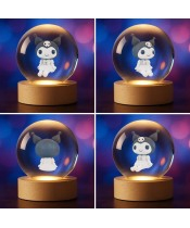 Hello Kitty Kuromi 3D-Kristallkugel