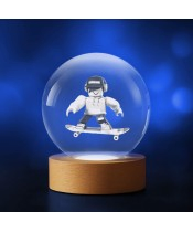 Kryształowa Kulka 3D Roblox Deskorolka Skater