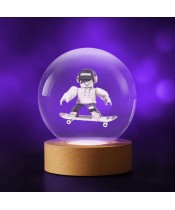 Kryształowa Kulka 3D Roblox Deskorolka Skater
