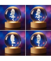 3D Crystal Ball Smurfette Smurfs