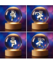 3D Crystal Ball Yorkshire Terrier Dog