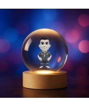 Cristiano Ronaldo Portugal 3D-Kristallkugel