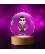Cristiano Ronaldo Portugal 3D-Kristallkugel