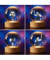 Minecraft Steve 3D Crystal Ball
