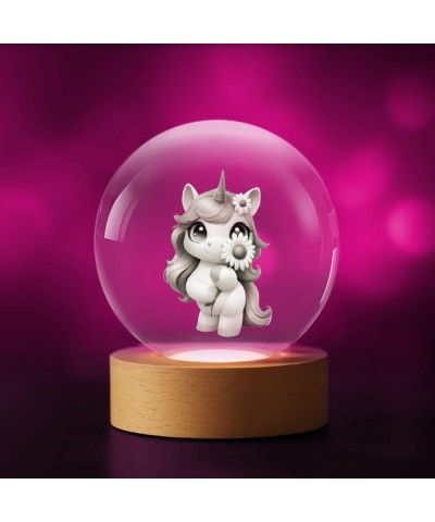 3D-Einhorn-Kristallkugel