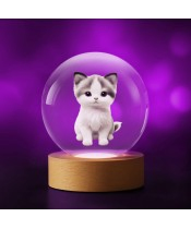 3D Unicorn Crystal Ball
