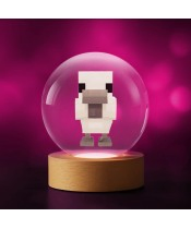 Minecraft Chicken 3D Kristallkugel