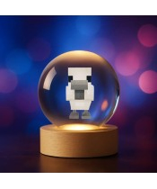 Minecraft Chicken 3D Crystal Ball