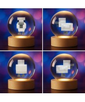 Minecraft Chicken 3D Kristallkugel