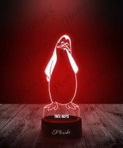 Lampka LED 3D Pingwiny z Madagaskaru Kowalski