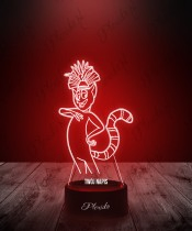 3D LED Lamp Penguins of Madagascar King Julien