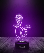 Lampka LED 3D Pingwiny z Madagaskaru Król Julian
