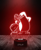 Lampka LED 3D Pingwiny z Madagaskaru Skipper