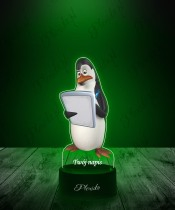 3D-Plexido-LED-Lampe mit UV-Druck Pinguine aus Madagascar Kowalski