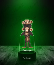 3D-Plexido-LED-Lampe mit UV-Druck Pinguine aus Madagascar Edek